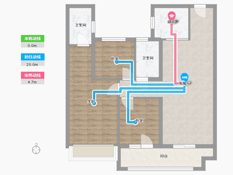 湖北省-孝感市-碧桂园·时代城-90.00-户型库-动静线