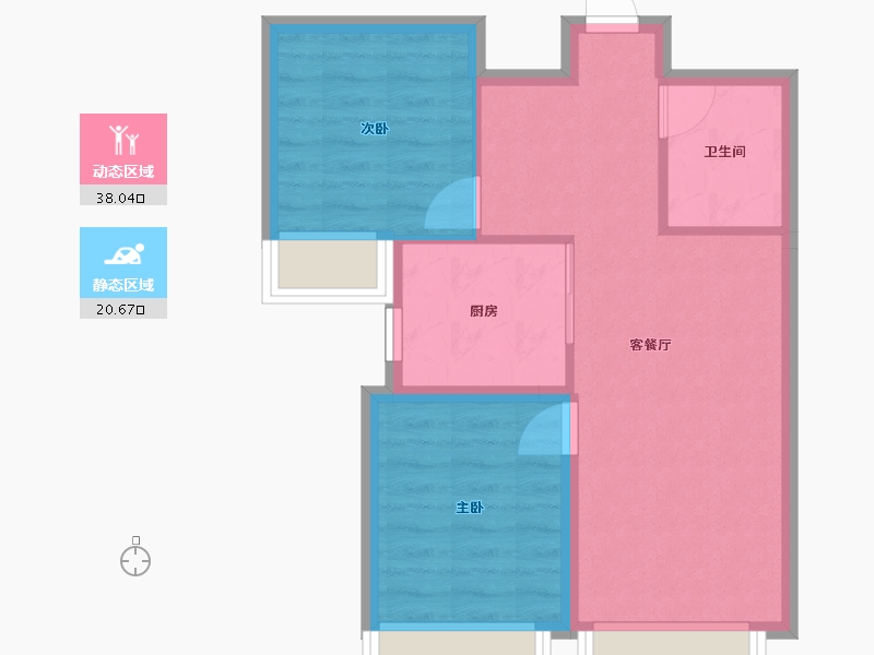 北京-北京市-建发文源府-59.00-户型库-动静分区