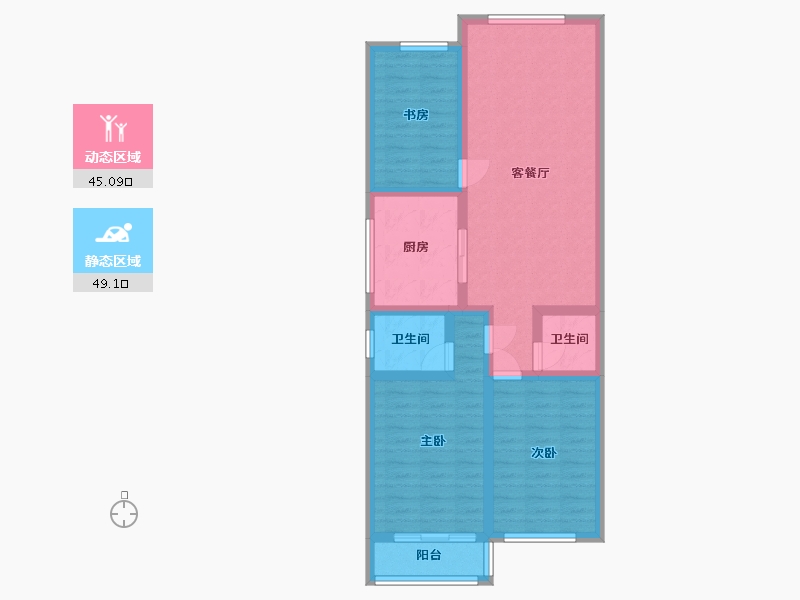 河北省-张家口市-天润园-97.00-户型库-动静分区