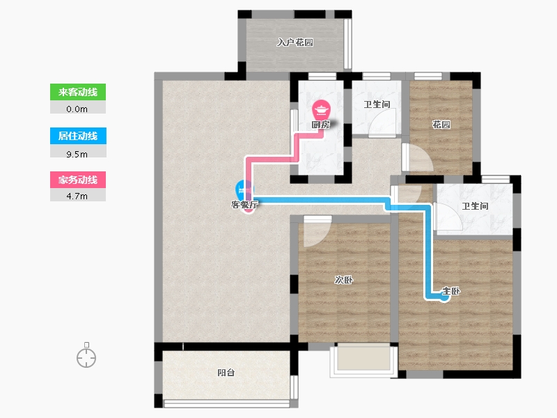 广西壮族自治区-贺州市-春天・五彩江南-92.13-户型库-动静线