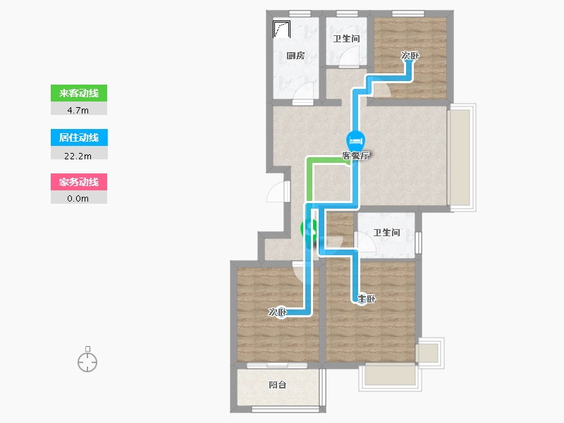 山东省-济宁市-保信海德佳园-92.30-户型库-动静线