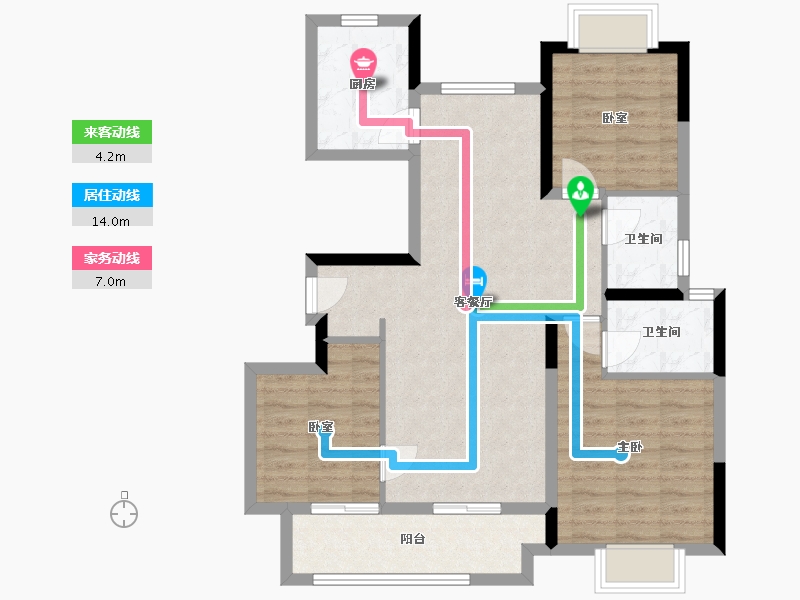 江西省-抚州市-祥生佛岭小镇-113.00-户型库-动静线