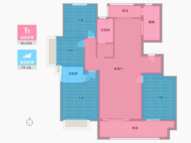 山东省-临沂市-集美东方-122.98-户型库-动静分区