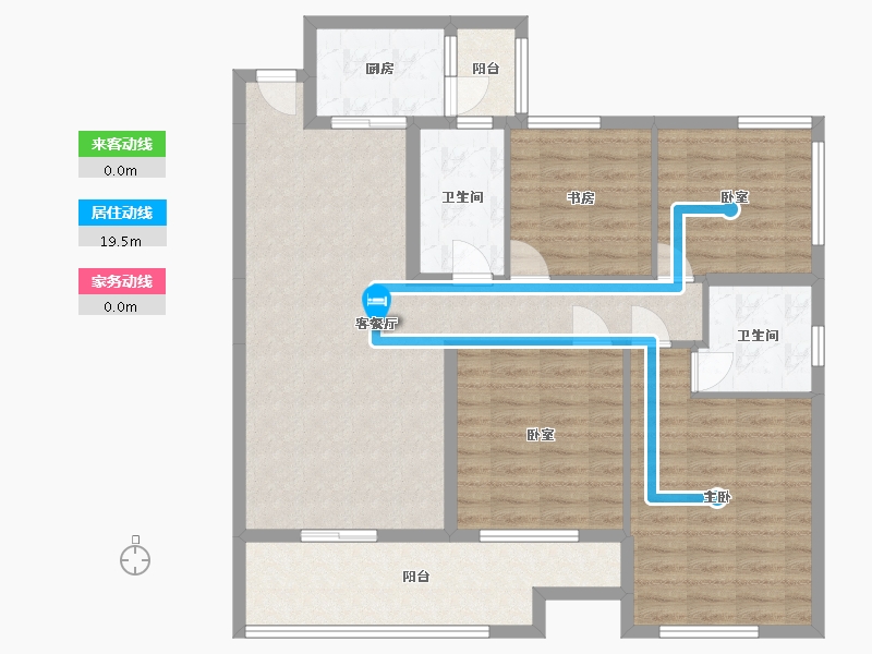 广西壮族自治区-玉林市-广恒中央城-126.00-户型库-动静线