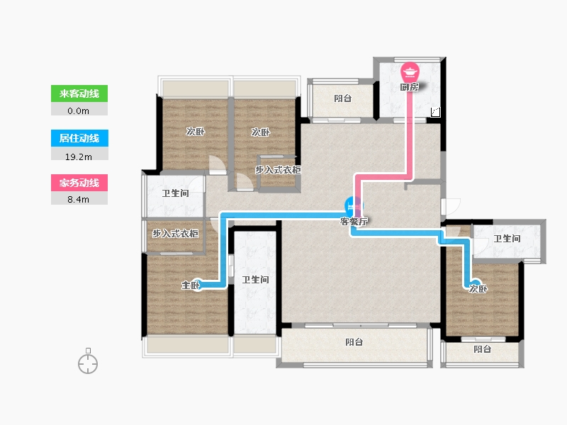 四川省-成都市-绿城诚园-180.00-户型库-动静线