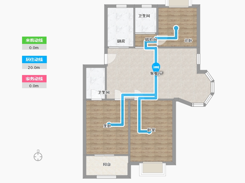 上海-上海市-叶城-五街坊-81.50-户型库-动静线