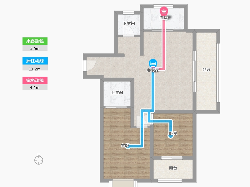 云南省-昆明市-光明璟宸-84.00-户型库-动静线