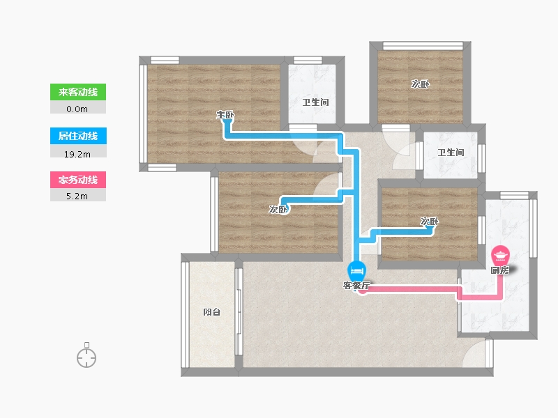 广西壮族自治区-南宁市-建工嘉园-100.00-户型库-动静线