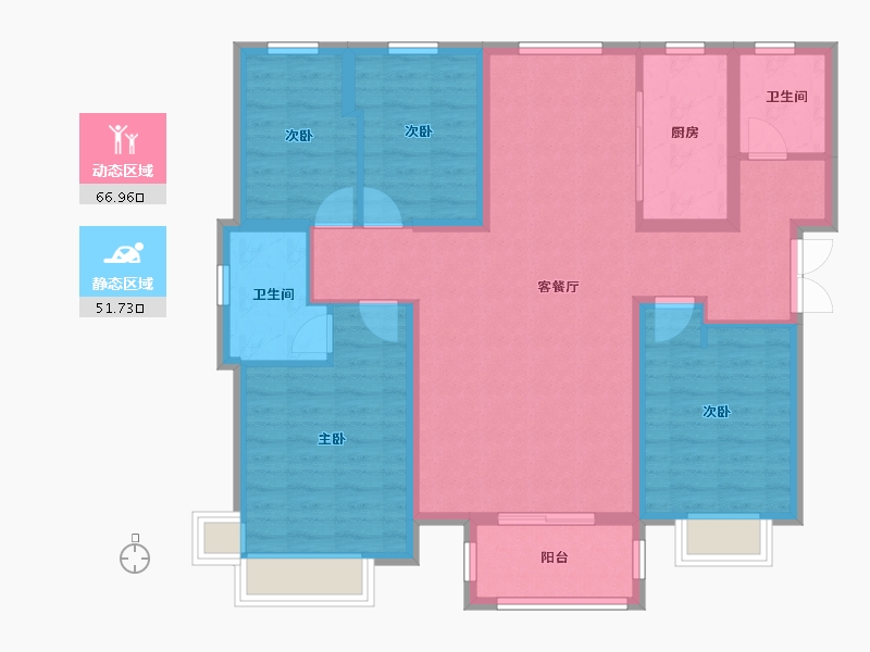 河北省-保定市-嘉业-106.28-户型库-动静分区