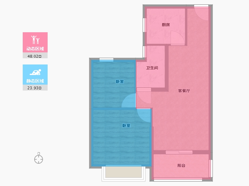 江苏省-徐州市-潘安湖生态小镇-64.45-户型库-动静分区