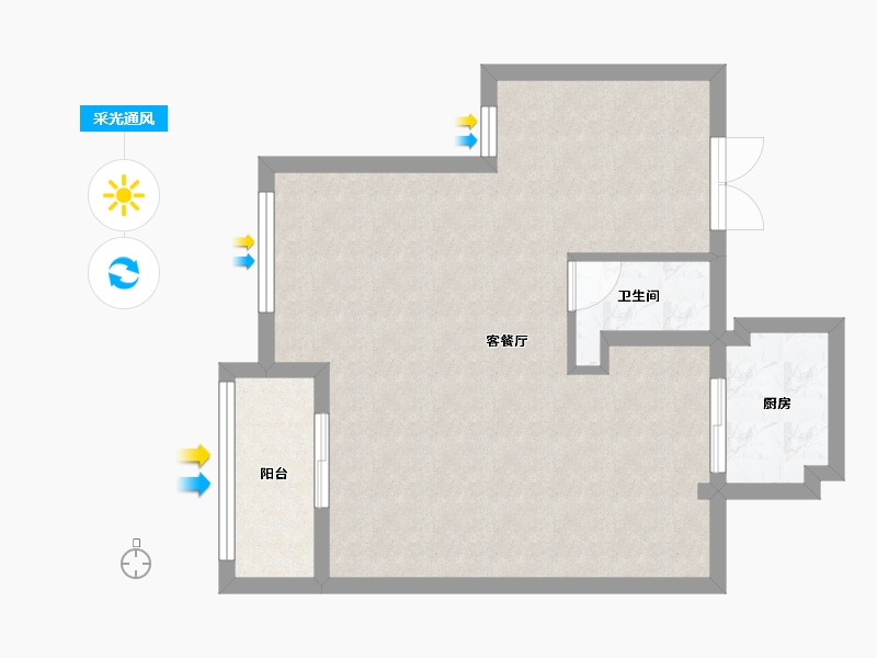 福建省-三明市-康城雅居-58.00-户型库-采光通风