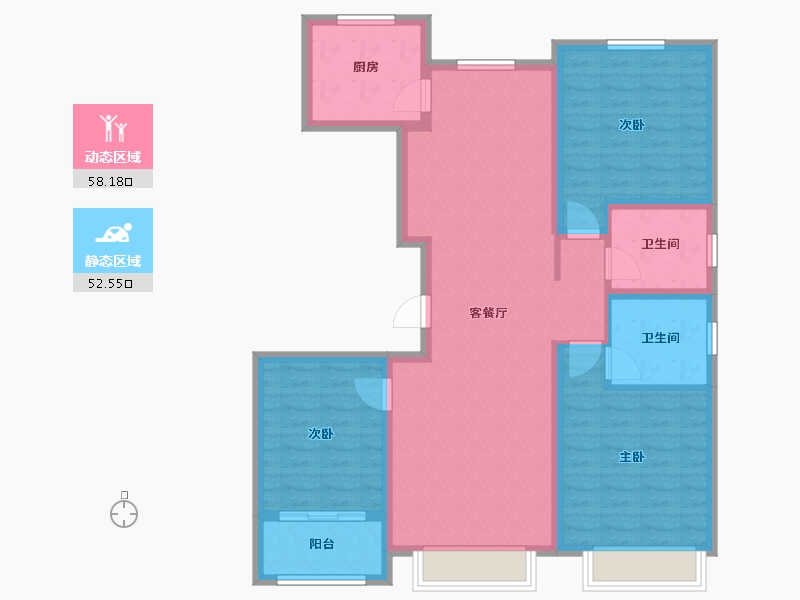 山东省-菏泽市-印象郓州-99.00-户型库-动静分区