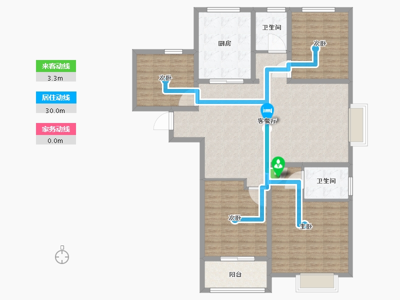 河南省-开封市-幸福里三期-130.00-户型库-动静线