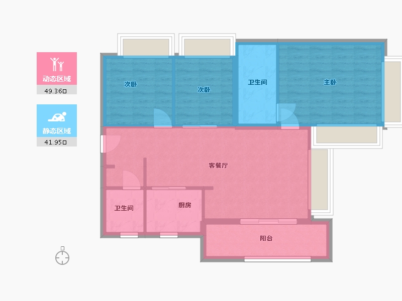 广东省-深圳市-招商玺-90.00-户型库-动静分区