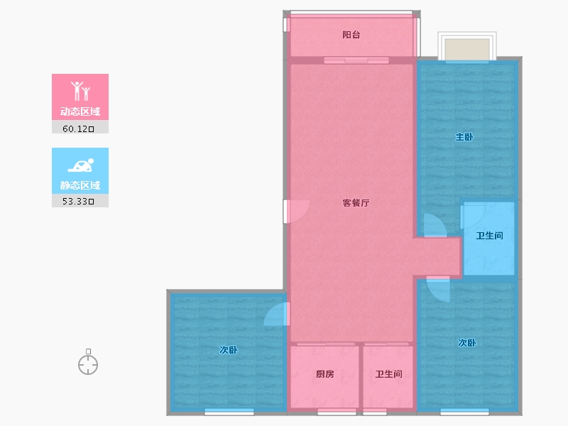 河北省-邢台市-梧桐人家-103.00-户型库-动静分区