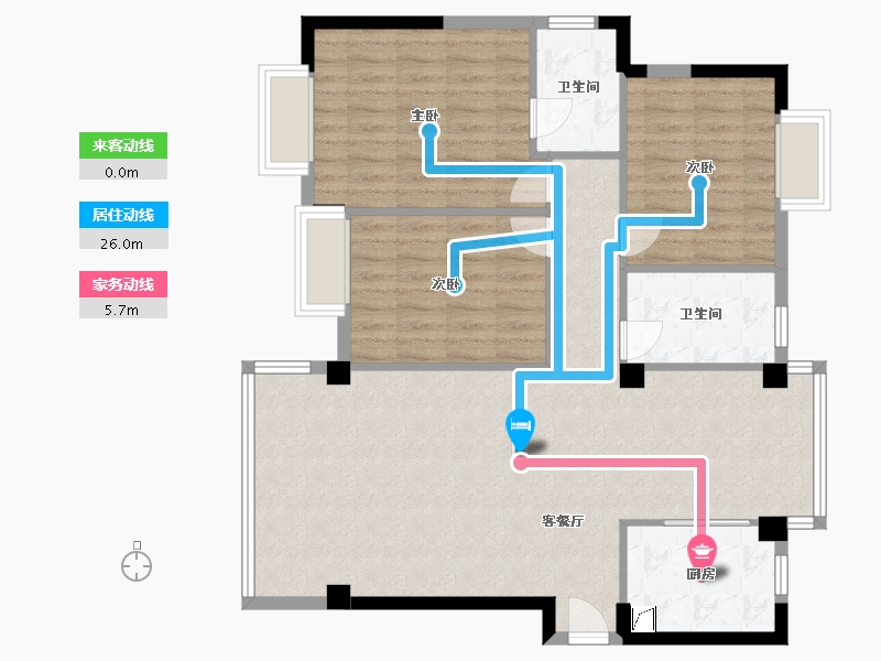 湖北省-荆门市-御湖半岛-100.00-户型库-动静线