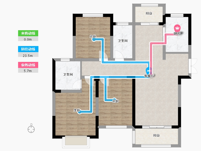 河南省-商丘市-中盛瑞府-99.60-户型库-动静线