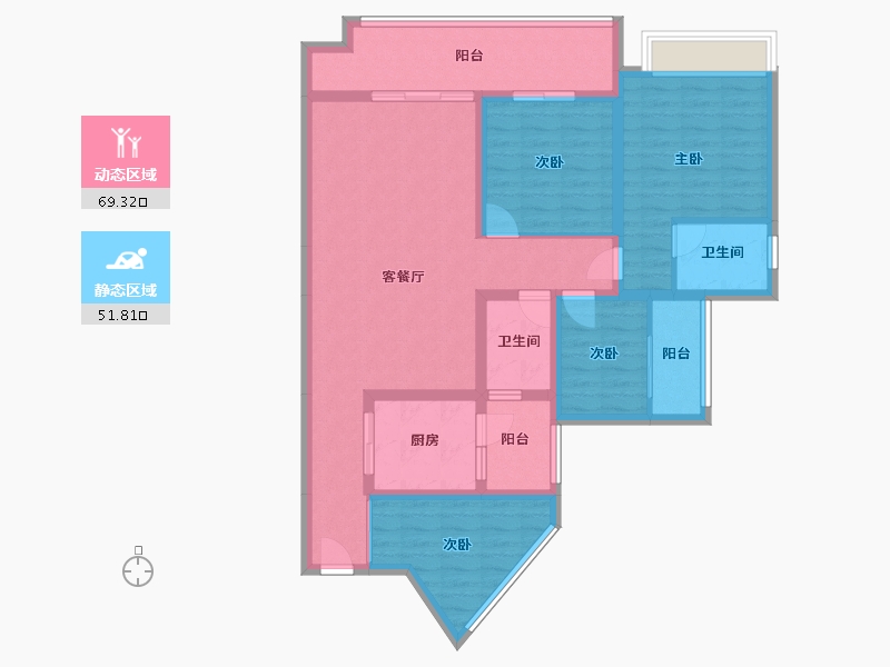 四川省-遂宁市-郁金香上城-109.00-户型库-动静分区