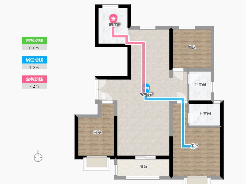 山西省-运城市-瑞璟华府-98.70-户型库-动静线