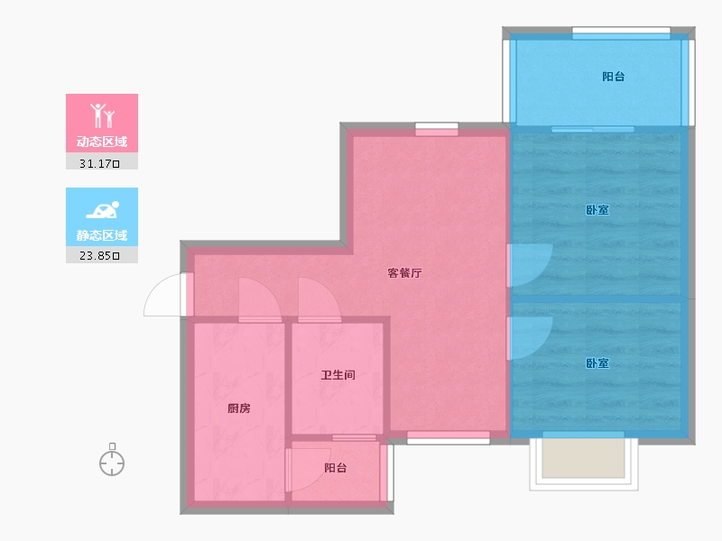 广东省-佛山市-东建普君新城-48.11-户型库-动静分区