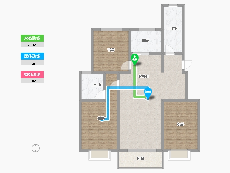 河北省-邯郸市-张窑村-120.00-户型库-动静线