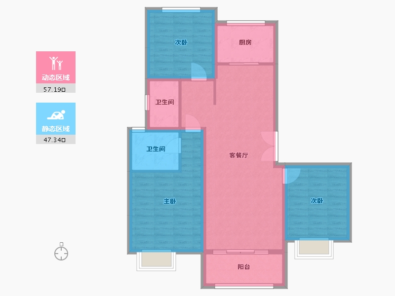 河南省-周口市-湖缘大境-105.00-户型库-动静分区