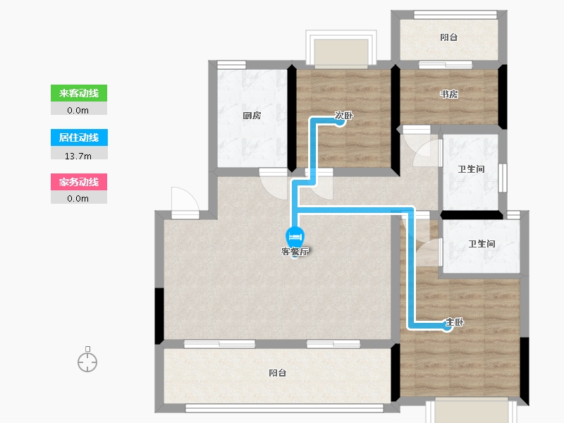 四川省-广安市-时代君临阁-107.00-户型库-动静线