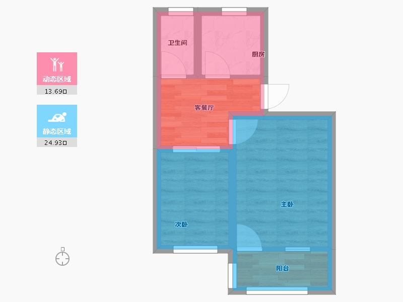 江苏省-苏州市-苏苑新村-北区-30.00-户型库-动静分区