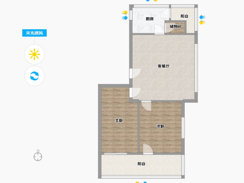 广东省-佛山市-白燕街小区-73.49-户型库-采光通风