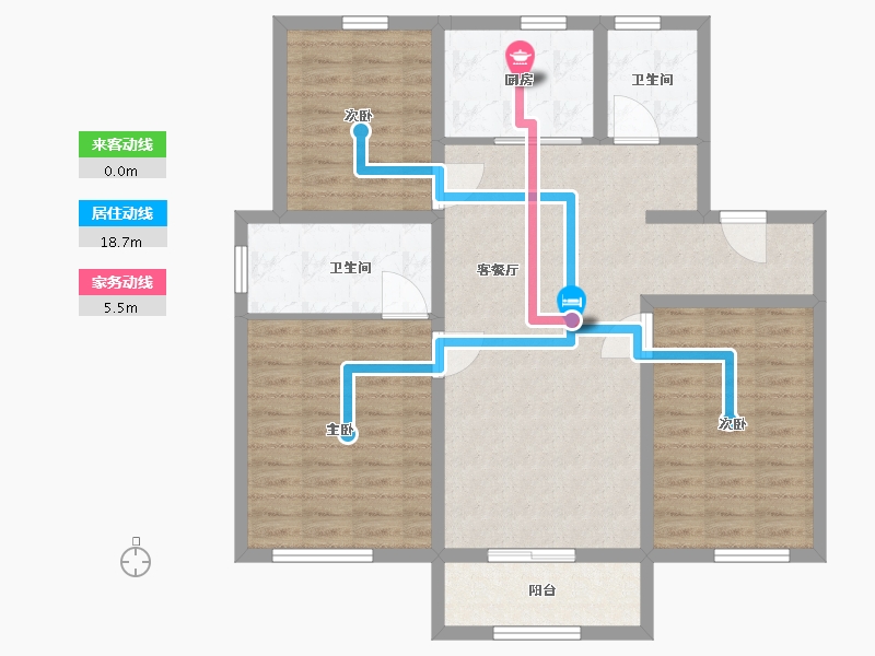 河北省-保定市-王七里店-95.00-户型库-动静线