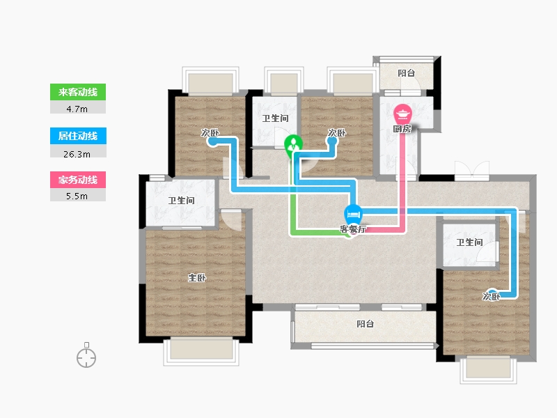 四川省-成都市-康德馨苑-109.00-户型库-动静线