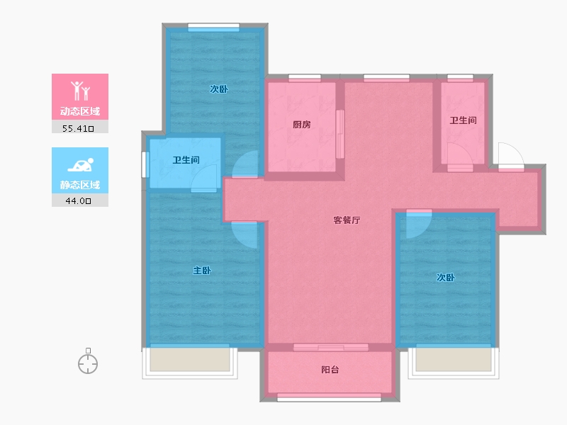 河北省-邢台市-御峰华府-120.00-户型库-动静分区