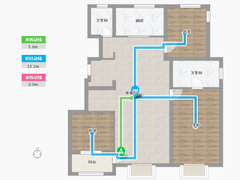 北京-北京市-中建宸庐-100.00-户型库-动静线