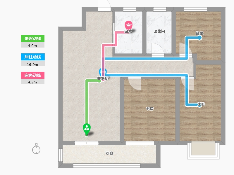 河北省-沧州市-石榴玉兰湾-76.63-户型库-动静线