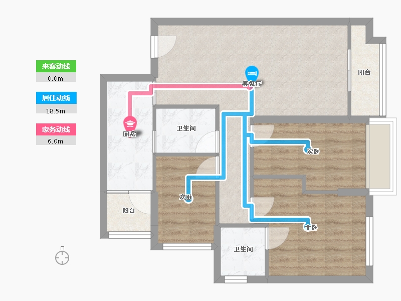 广东省-江门市-富居天禧-80.00-户型库-动静线