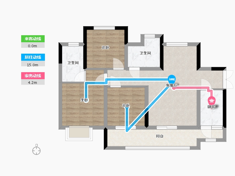 四川省-广安市-西宸大院-74.18-户型库-动静线