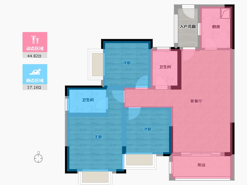 四川省-泸州市-阳光国际-100.00-户型库-动静分区