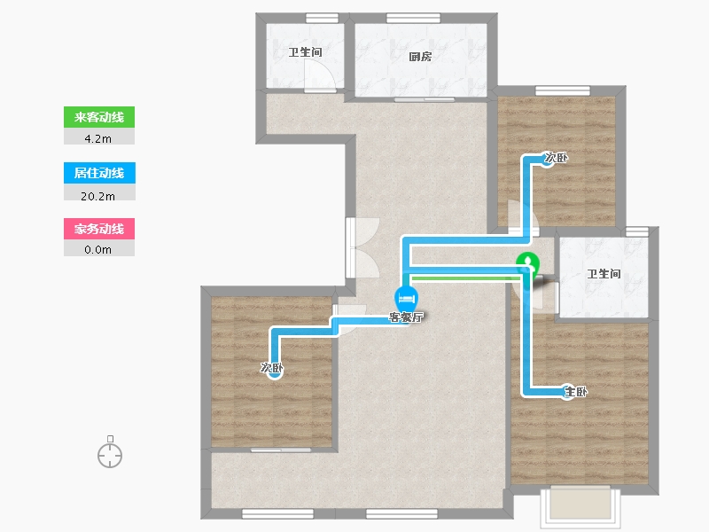 新疆维吾尔自治区-阿克苏地区-中天星河湾-110.00-户型库-动静线