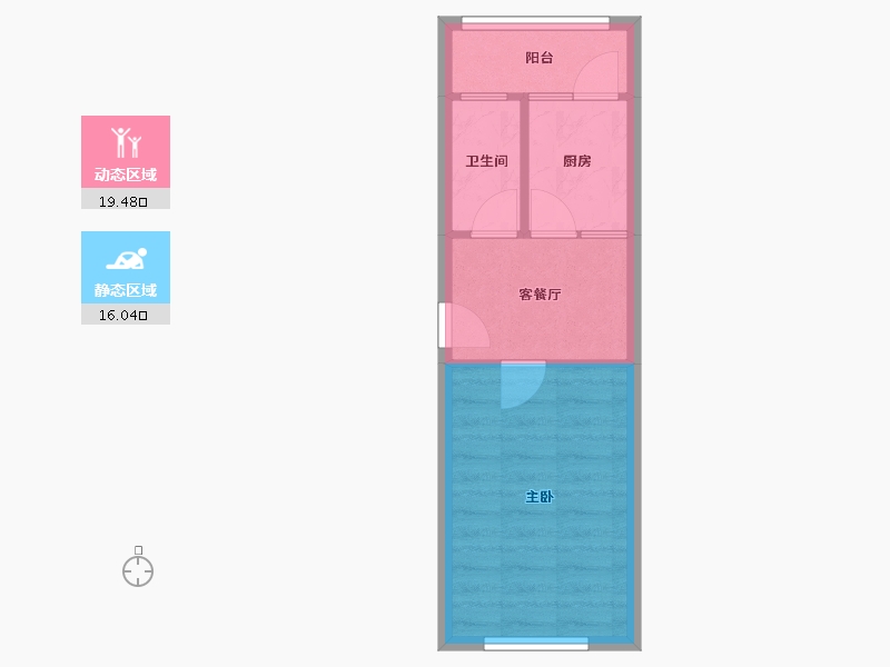 天津-天津市-佳园南里-31.70-户型库-动静分区