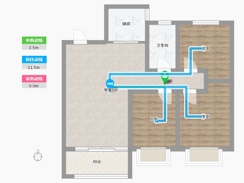 河北省-邢台市-北海十六号-83.00-户型库-动静线