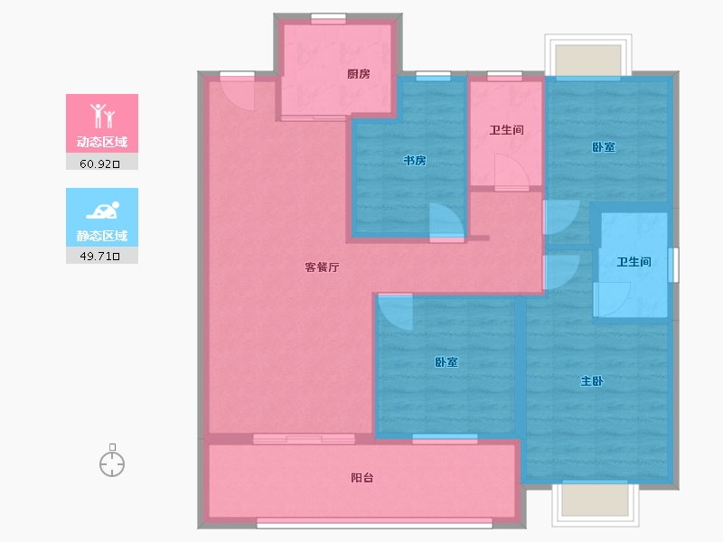 江西省-上饶市-东华学府-99.10-户型库-动静分区