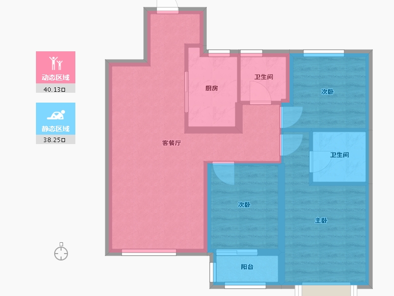 天津-天津市-含章雅著-88.00-户型库-动静分区