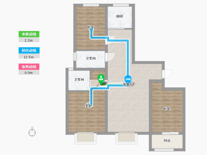 河北省-邢台市-现代新城-122.87-户型库-动静线