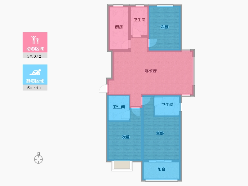 河北省-石家庄市-鼎上一品-109.82-户型库-动静分区