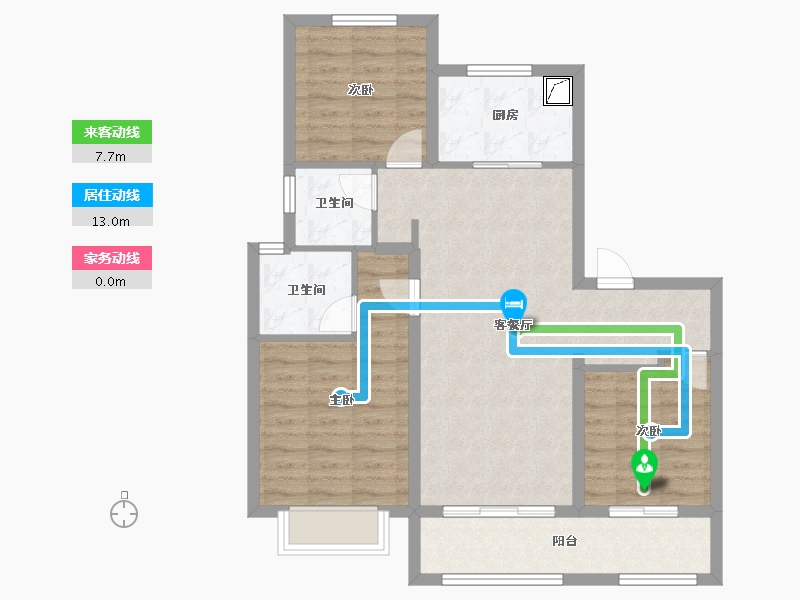 山西省-太原市-保利和光尘樾-98.90-户型库-动静线