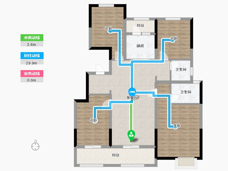 安徽省-阜阳市-颍淮佳苑-110.00-户型库-动静线