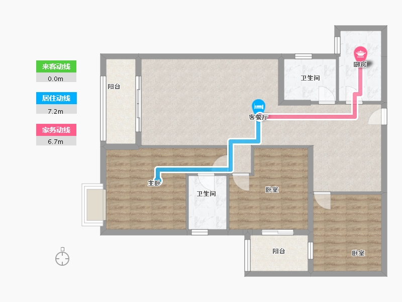 福建省-福州市-潭中佳苑-101.88-户型库-动静线