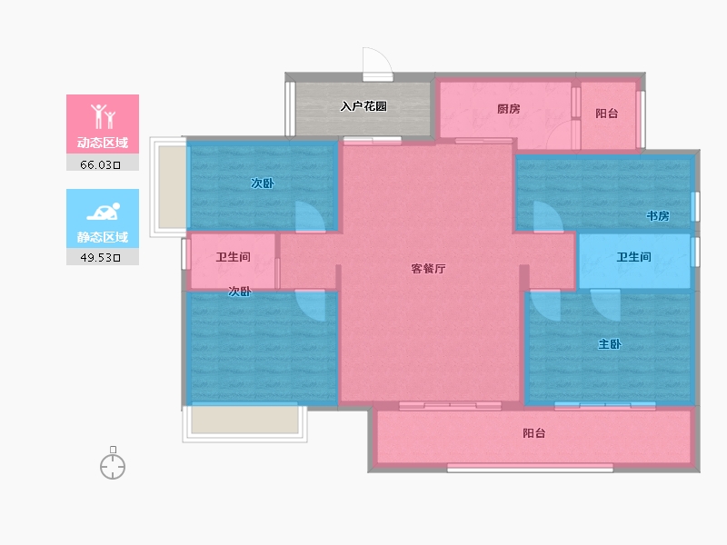 广东省-阳江市-美的公园大观-110.00-户型库-动静分区