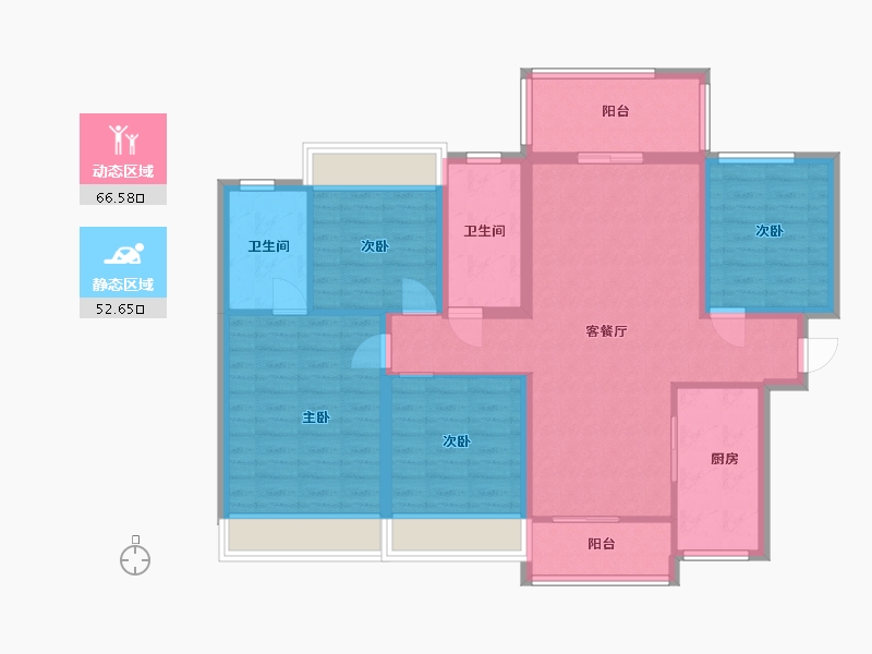 广东省-中山市-城光悦景-99.00-户型库-动静分区