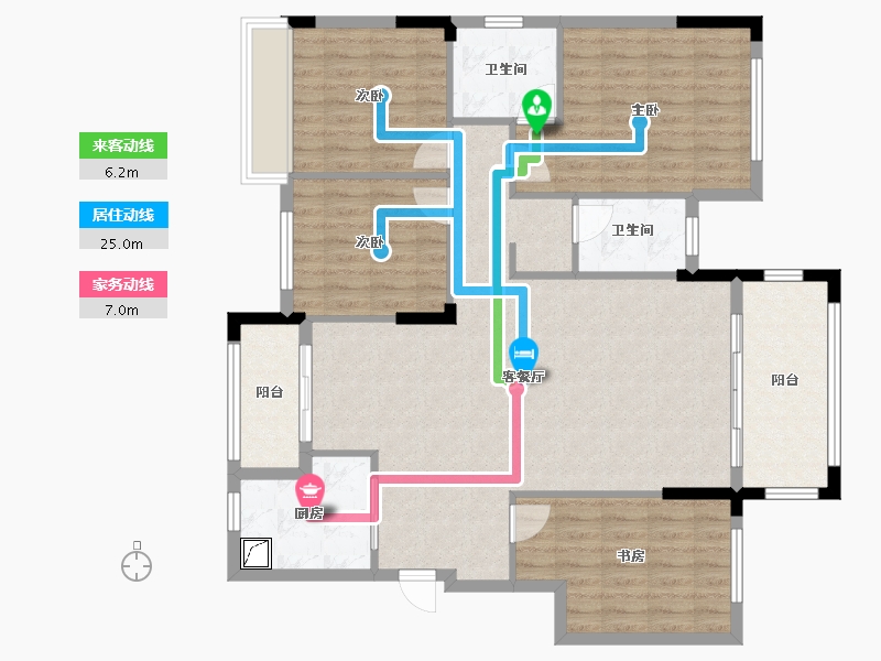 湖南省-衡阳市-祁东悦城森林上-118.00-户型库-动静线